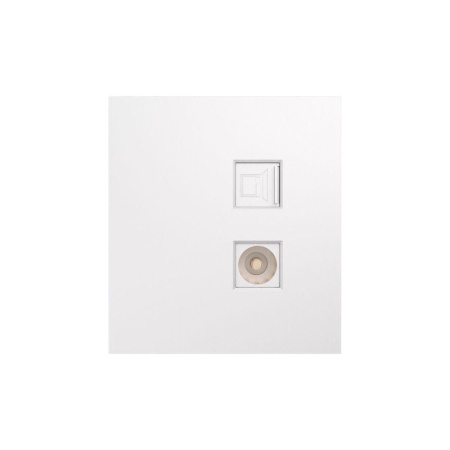 Розетка компьютерная RJ45 кат6+TV с/у MIELE жемчуж.  KR-78-0722-4