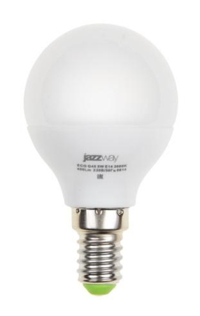 Лампа светодиодная PLED-ECO 5Вт G45 шар матовая 4000К нейтр. бел. E14 400лм 230В 50Гц  1036926A
