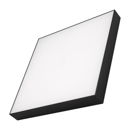 Светильник светодиодный SP-QUADRO-S500x500-50W Warm3000 BK 120 deg IP40 230В металл  034802