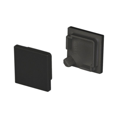 Заглушка SL-KANT-H16 SQUARE BLACK глухая пластик  037518