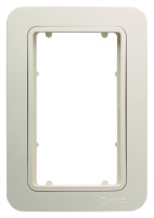 Рамка+вставка для 2-м розетки Lillium крем. 18012710