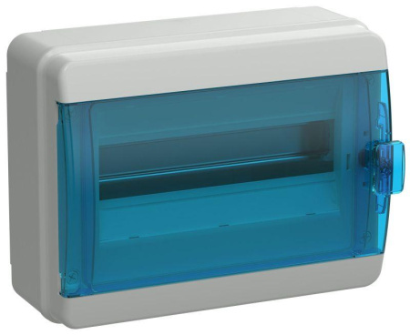 Корпус пластиковый КМПн-12 IP65 син. прозр. дверь TEKFOR  TF5-KP72-N-12-65-K03-K07