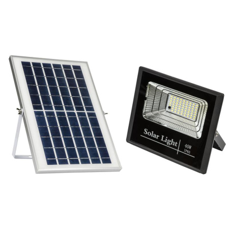 Прожектор светодиодный ULF-M52S-40W/4000К/SOL SENSOR IP65 BLACK 4000К на солнечной батарее с датч. освещенности черн.  UL-00008681