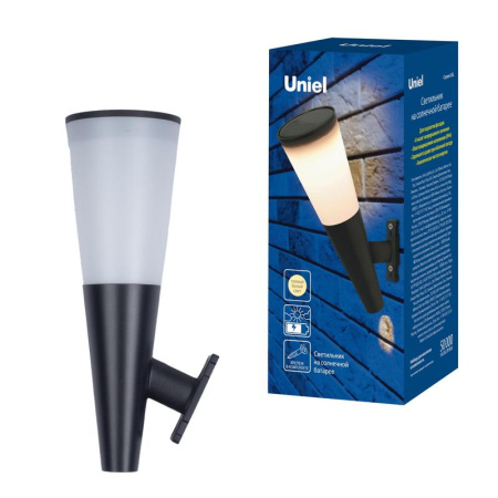 Светильник USL-F-156/PM210 MADRID 1LED тепл. бел. свет 1хAA настенный на солнечной батарее Ni-Mh аккум. в компл.  IP44.  UL-00009368
