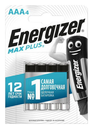 Элемент питания алкалиновый AAA/LR03/286 Max Plus BL4 (блист.4шт)  E301321703