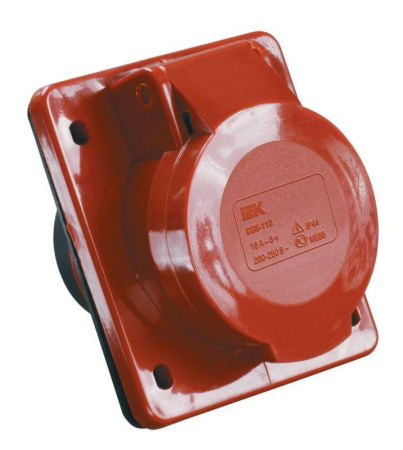 Розетка встраиваемая 16А 3P+E 380В IP44 ССИ-414  PSR42-016-4