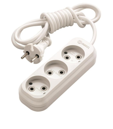 Удлинитель 3х10м без заземл. 10А IP20  MGP128