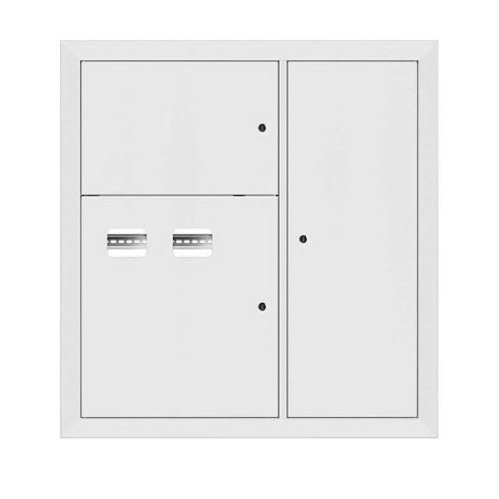 Щит этажный 2кв. RAL9003 (1000х950х160) Basic  mb28-v-2-r9003