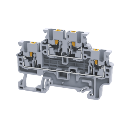 Клемма 2х-ярусная push-in OptiClip CPDL-2.5-2L-I сер.  331862