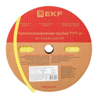 Трубка термоусадочная ТУТ нг 25/12.5 желт. PROxima (уп.50м)  tut-25-y