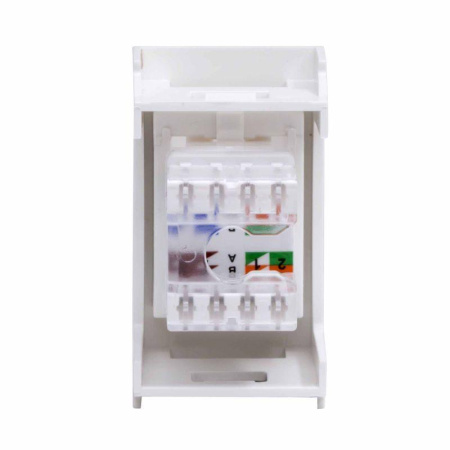 Розетка компьютерная 1-м 1мод. Viva RJ45 кат.5E бел.  45038