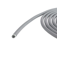 Металлорукав в ПВХ изоляции гладкой DN 26мм Dвн.26.5мм Dнар.34мм без протяжки сер. (уп.25м)  6070R-32