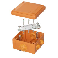 Коробка ответвительная FS 100х100х50мм 6р 450В 6А 4кв.мм с каб. вводами и клеммн. IP56 пластик.  FSB11604