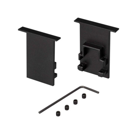 Заглушка SL-COMFORT-2542-F BLACK глухая металл  031782