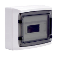 Щиток настенный 12мод. IP65 с дверцей с клеммн. блоком 63А сер.  RB12W6TGD