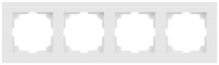 Рамка для розеток и выключателей Accent 6-504-01М на 4 поста СУ бел. матов.  Б0063759