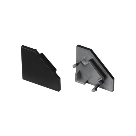 Заглушка SL-KANT-H18 FLAT BLACK глухая пластик (комплект)  049431