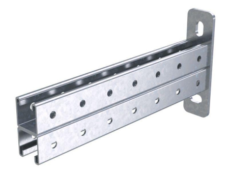 Консоль двойная 41х41 осн.500 нерж. сталь INOX 304  IBBD4150C