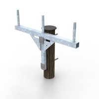 Траверса одноцепная промежуточная 20кВ A=450 M20  SH151.0R