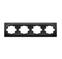 Рамка 4-м Florence черн. 1E52401303  2172831
