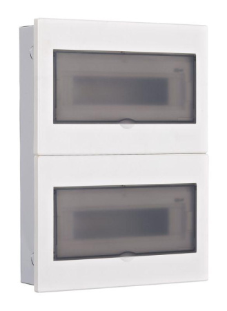 Корпус встраиваемый дв. 2 ряда 26 мод. IP41 ЩРВ-М прозр.  31076DEK