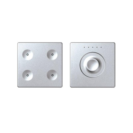 Комплект выключателя 4-кл. сенсорн. + регулятор LON; RJ12 алюм. 82 Sense 8000651-093