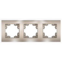 Рамка 3-м Афина стеклянная шампань UNIVersal 2280