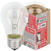 Лампа накаливания A50 75-230-E27 75Вт грушевидная Е27 230В ЭРА Б0039119