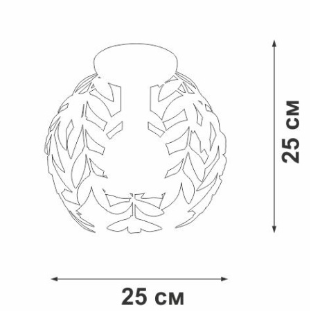 Люстра 1xE27 макс. 40Вт  V1869-0/1PL