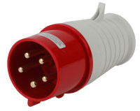 Вилка переносная 25 3Р+РЕ+N 32А 380В IP44 V-32-3P-PE-N-IP44 ЭРА Б0032854