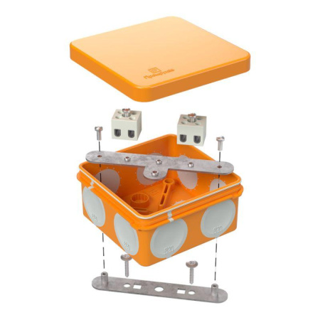 Коробка огнестойкая ОП двухкомпонентная 60-0210-FR2.5-4 Е15-Е120 80х80х40  60-0210-FR2.5-4