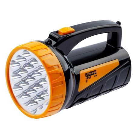 Фонарь-прожектор аккумуляторный TSP19 19 + 18LED аккум. 4В 2А.ч ЗУ 220В (картон. упак.)  C0045552/Б0008436