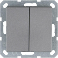 Кнопка 2-кл. с переключающим контактом 10А IP20 механизм алюм.  G3020S