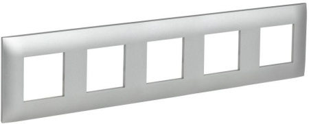 Рамка 5-м SKANDY SK-F05S серебр.  SK-M52-K23