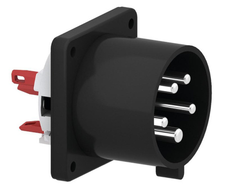 Вилка панельная 32А 5п 3P+N+PE 230-380В IP44  28298