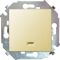 Выключатель 1-кл. СП  15 16А IP20 с подсветкой винтов. зажим механизм сл. кость  1591104-031