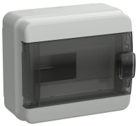 Корпус пластиковый КМПн-8 IP65 черн. прозр. дверь TEKFOR  TF5-KP72-N-08-65-K03-K02