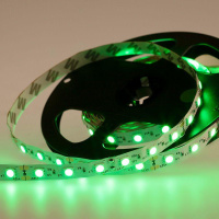 Лента светодиодная SMD5050 60LED/м 14.4Вт/м 12В IP23 зел. (уп.5м)  141-464