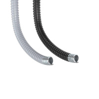 Металлорукав в ПВХ изоляции DN d20мм Dвн.20.5мм Dнар.25.5мм без протяжки черн. (уп.50м)  6071R-020N