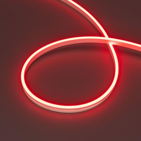 Лента герметичная MOONLIGHT-SIDE-A168-4x10mm 24В Red (7.2Вт/м IP65 wire x2) (прямой вывод кабеля) (уп.5м)  038313