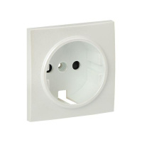 Панель лицевая Валенсия для 1-м розетки 16А с заземл. защ. шторки жемчуж. PROxima  ESR16-L-028-50