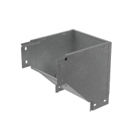 Угол для лотка вертикальный внешний с разворотом трассы на 180град. 500х80 сталь 1мм "ПЛЮС" VLTDplus90-80-500 HD КМ PL3729