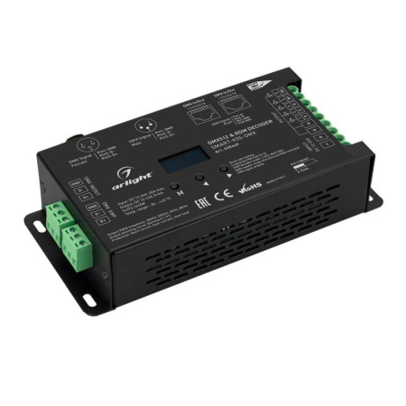 Декодер SMART-K55-DMX (12-24В 5х6А XLR3) металл  028449