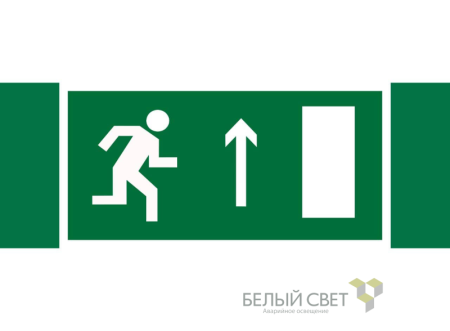 Знак безопасности NPU-3413.E11 "Напр. к эвакуационному выходу прямо (право.)"  a16522