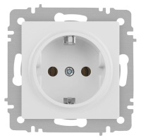 Розетка Accent 6-202-01М 2P+E Schuko 16А-250В IP20 СУ бел. матов.  Б0063681