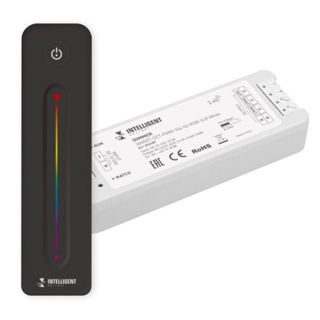 Диммер SMART-SET-PWM-104-52-RGB-SUF White (12-24В 3х4А ПДУ LINE 2.4G) IP20 пластик  036189
