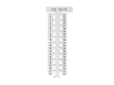 Маркировка DG10/5 без надписей 1 пластина - 44шт (уп.440шт)  505310