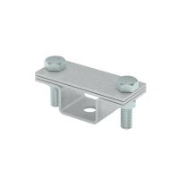 Держатель универсальный на мостовой опоре UDMO2-B40-G для полосы до 40мм с 2 пластинами КМ MA0529