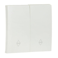 Панель лицевая Валенсия для 2-кл. выключателя проходного 10А жемчуж. PROxima  ESV10-L-027-50