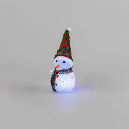 Фигура светодиодная "Снеговик" 17см 1LED RGB 0.1Вт IP20  513-018